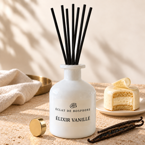 Diffuseur de parfum Élixir Vanillé 200 ml avec ses notes olfactives
