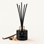 Diffuseur Velours d'Ambre présenté avec ses notes d'ambre et de vanille
